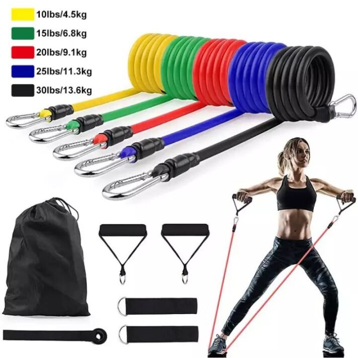 11-Piece Tube Resistance Bands Set